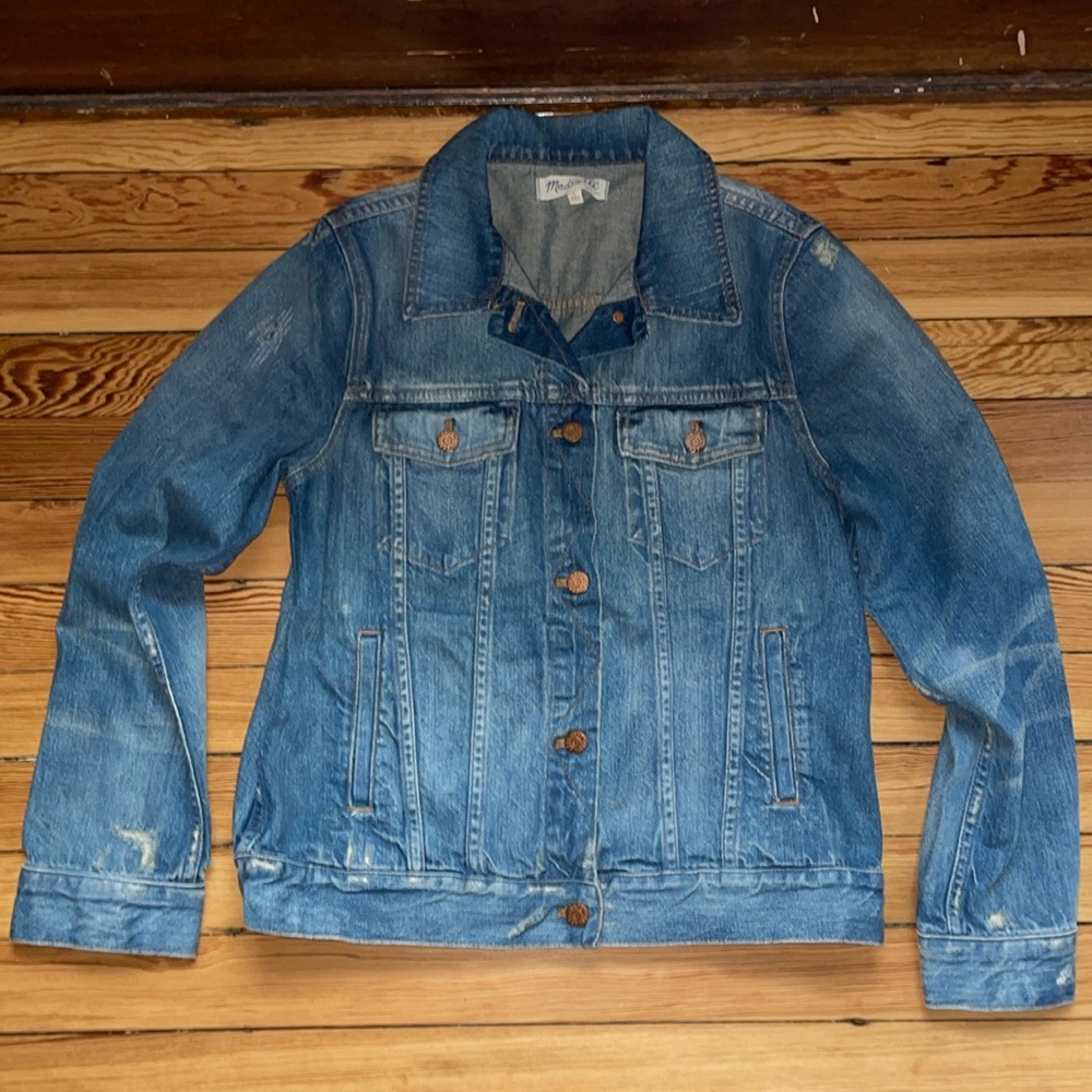 Madewell The Jean Jacket In Ellery Wash Lg